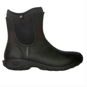 Bogs Sauvie Womens Boots 7 Black Chelsea Rain Ankle Wellies Garden Rubber